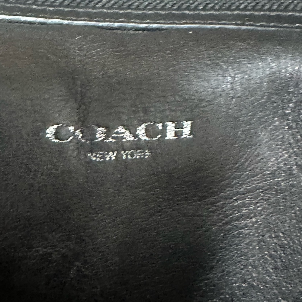 Coach Black Signature Canvas Satchel - Picture 2 of 12